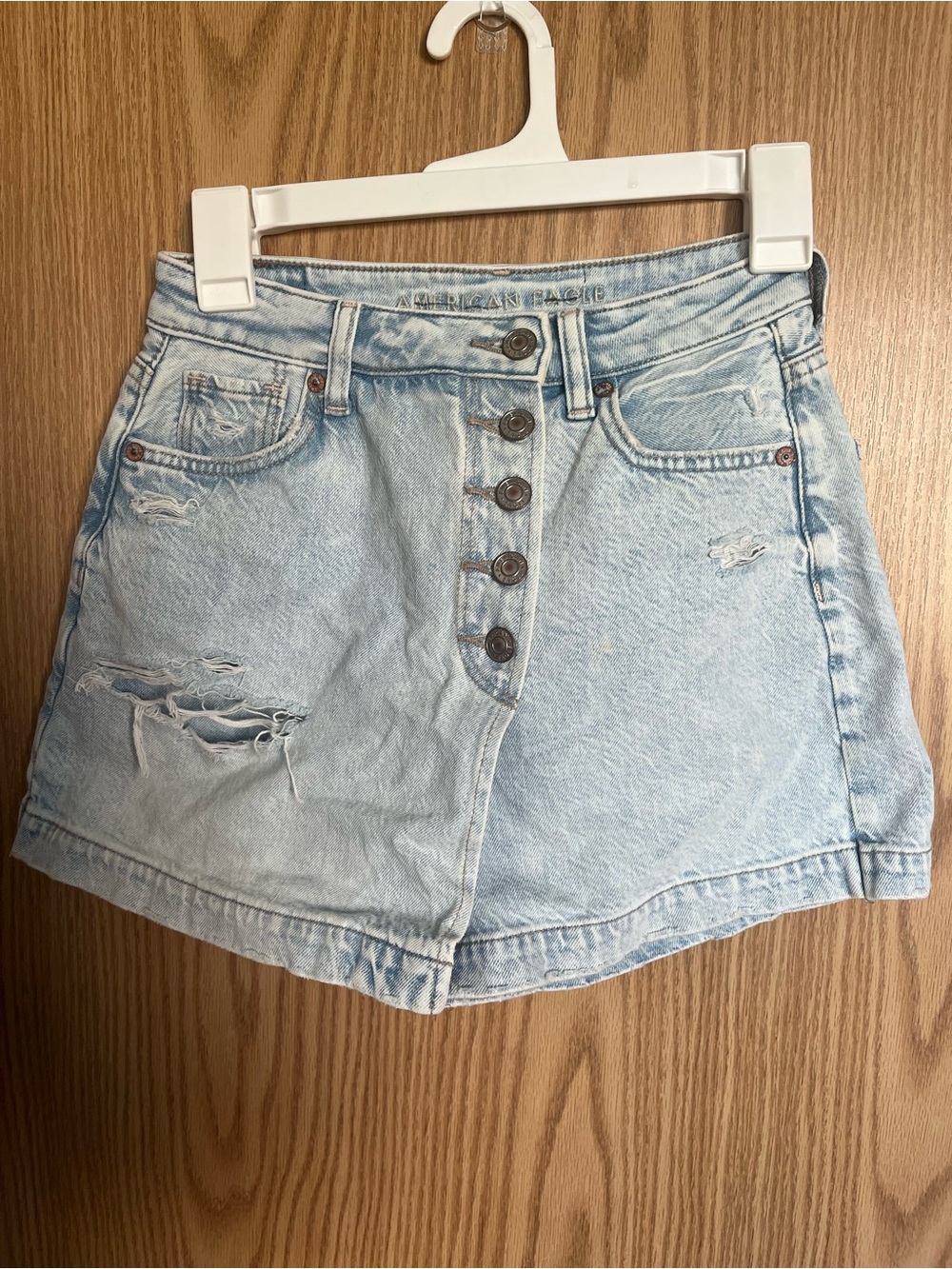American Eagle Denim Mom Skort